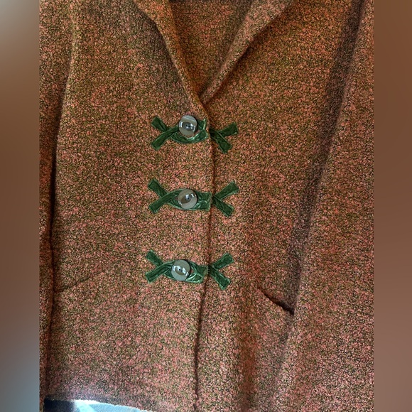 NWT Anthropologie HWR Boucle Knit Collared Wool Blend Cardigan - Picture 2 of 13